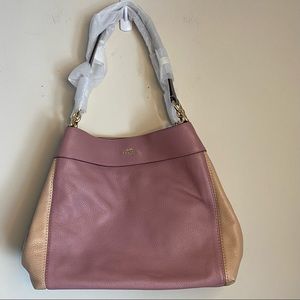 Coach Lexy Dusty Rose Beechwood gold multi color shoulder bag NWT. F31992
